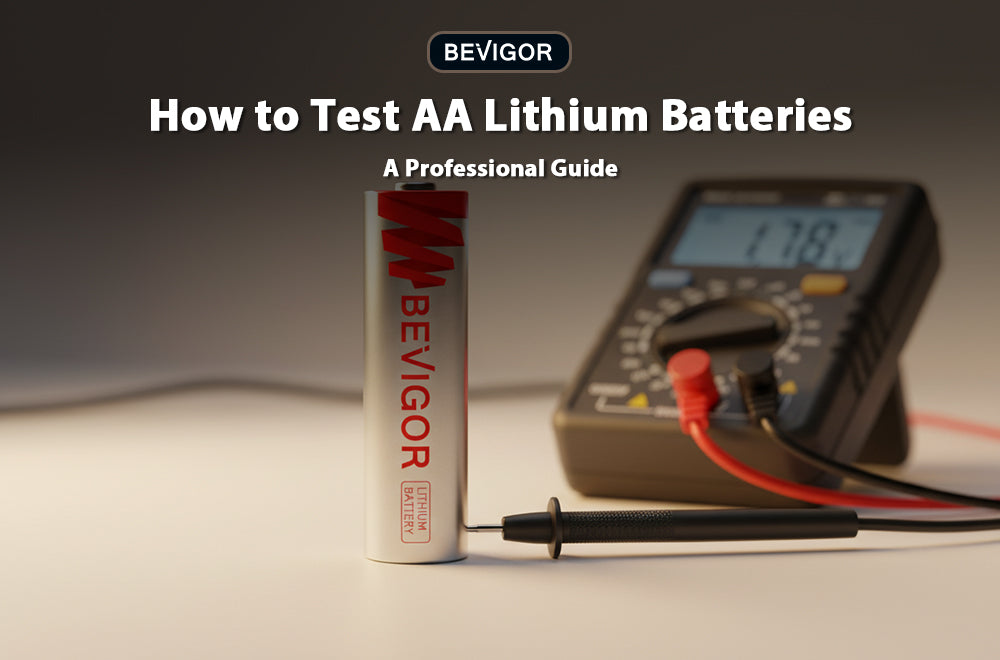 a test device and an aa lithium battery