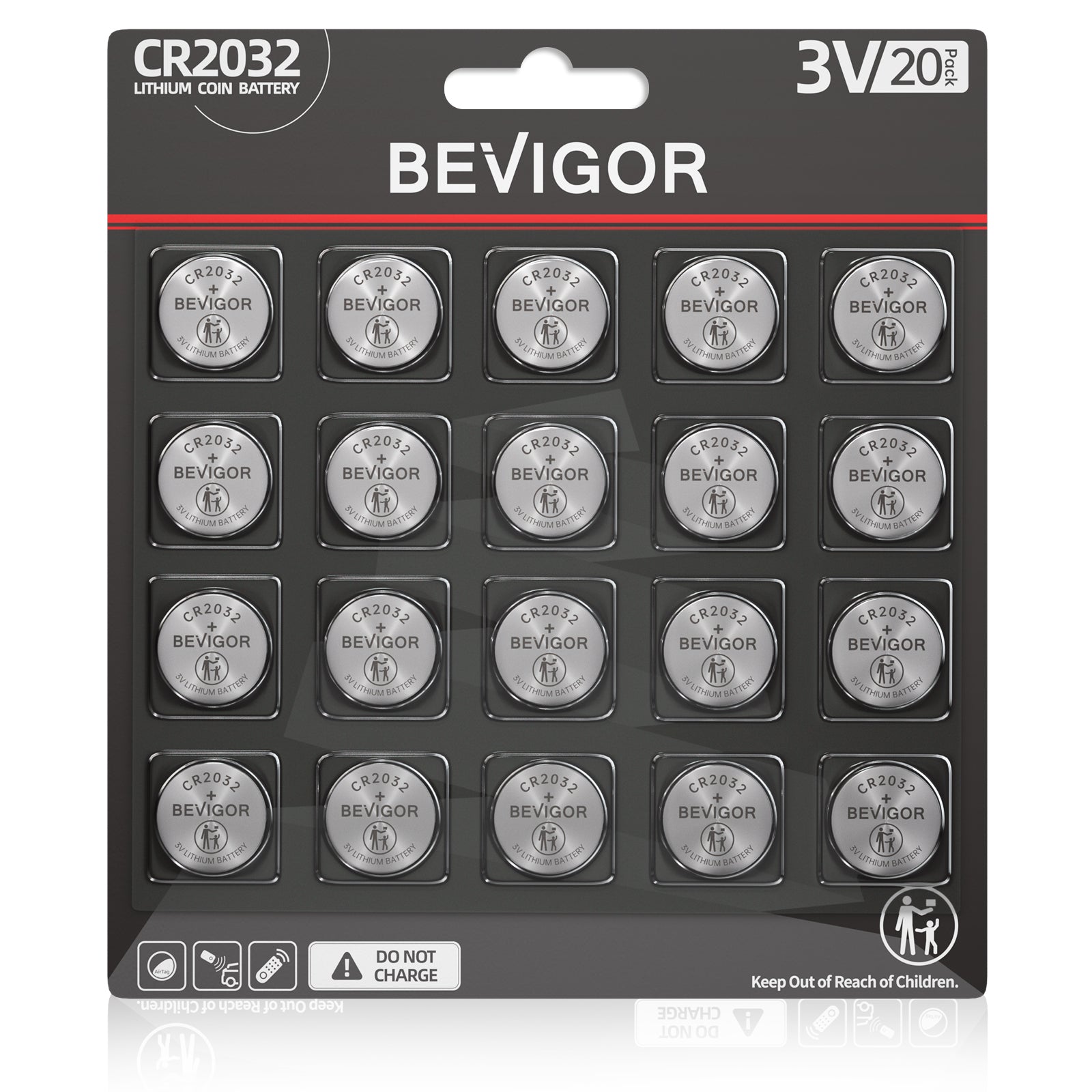 cr2032 battery 20 pack