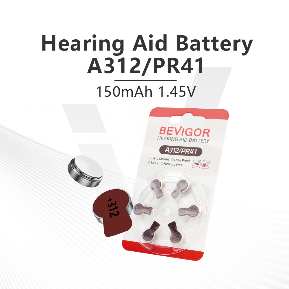 hearing aid battery a321/pr41 150mAh 1.4v