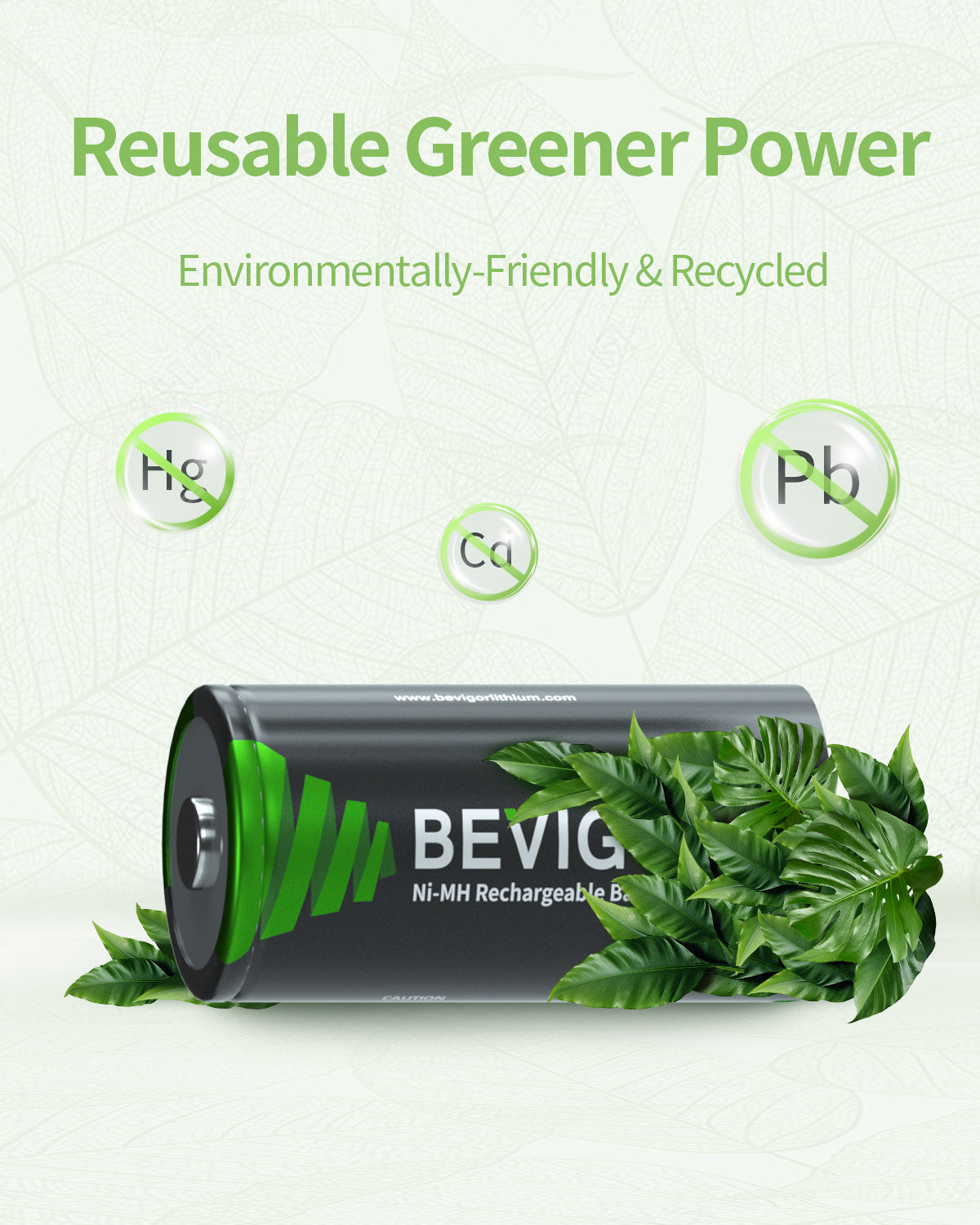 Rechagreable C Battery Reusable Greener Power