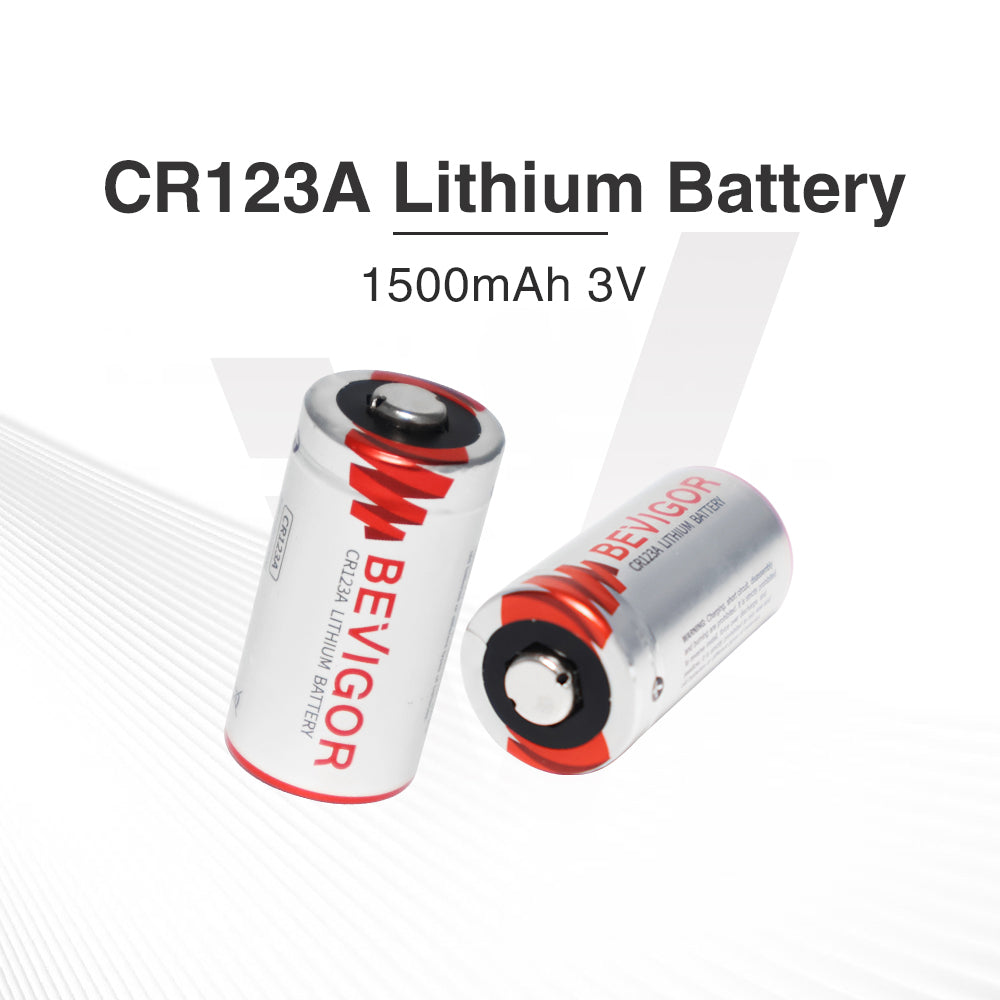 bevigor lithium batteries CR123A 1500mAh 3V