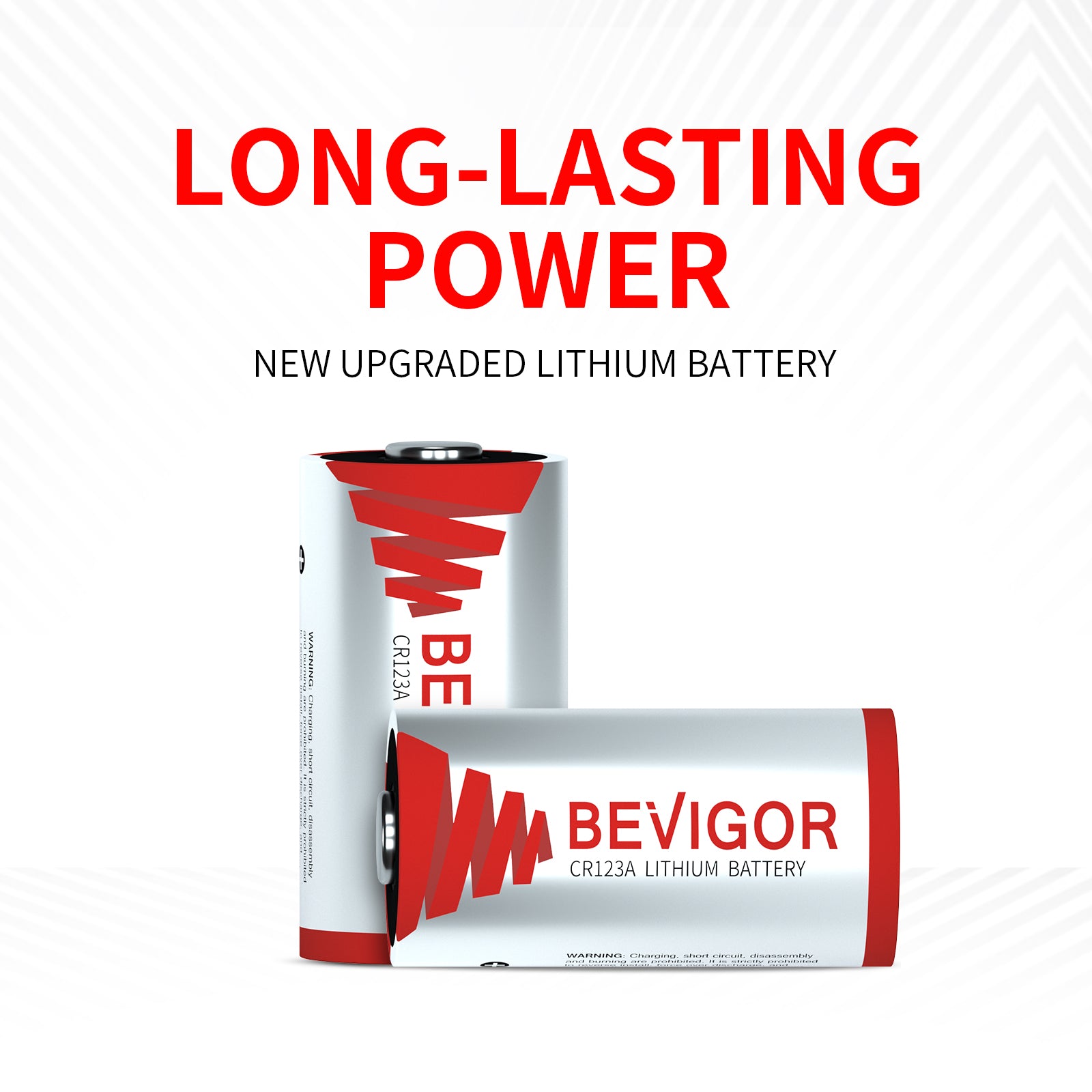 BEVIGOR CR123A 3V Lithium Batteries Long Lasting Power