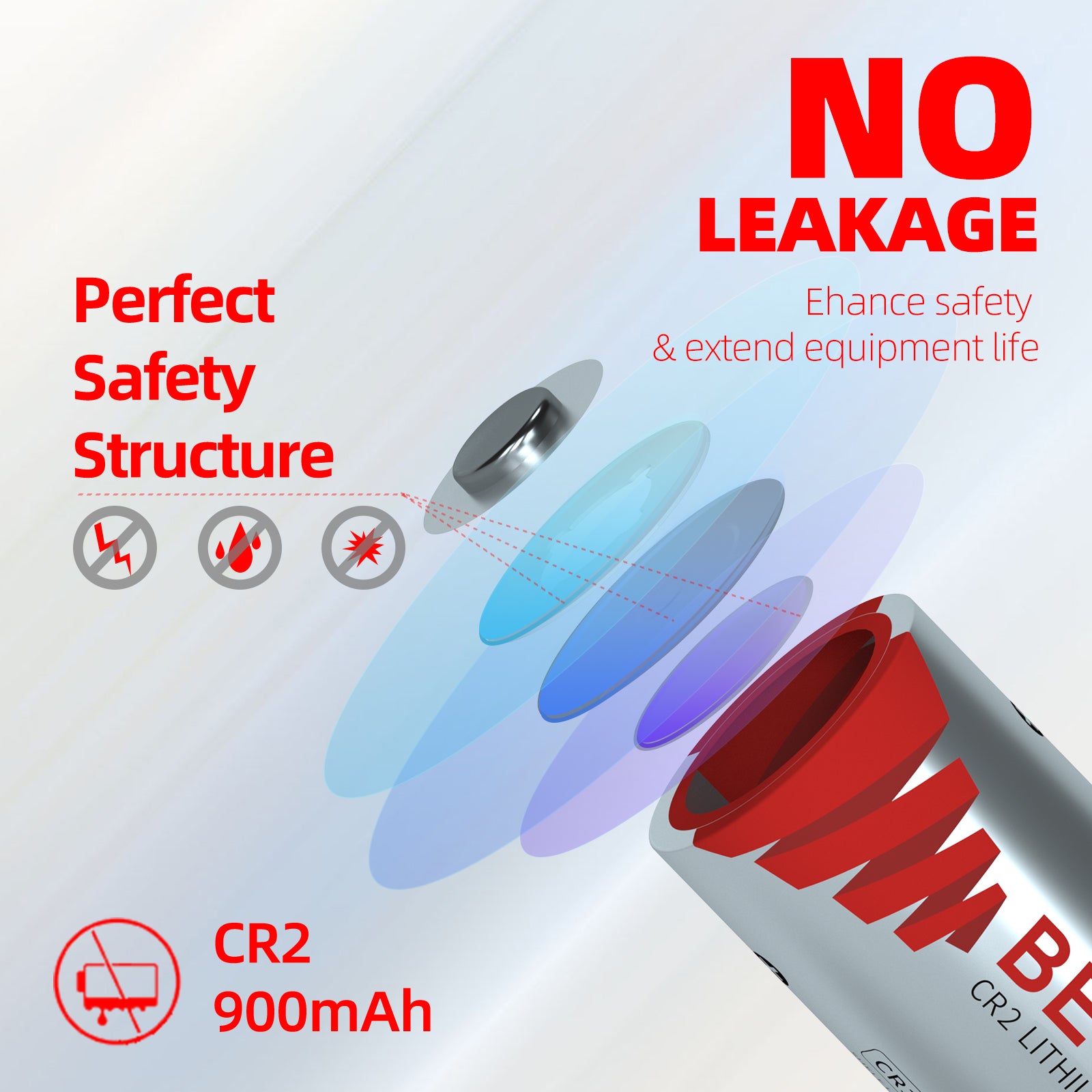 BEVIGOR CR2 3v Lithium Battery Prevent Leakage and Ensure Safe Operation