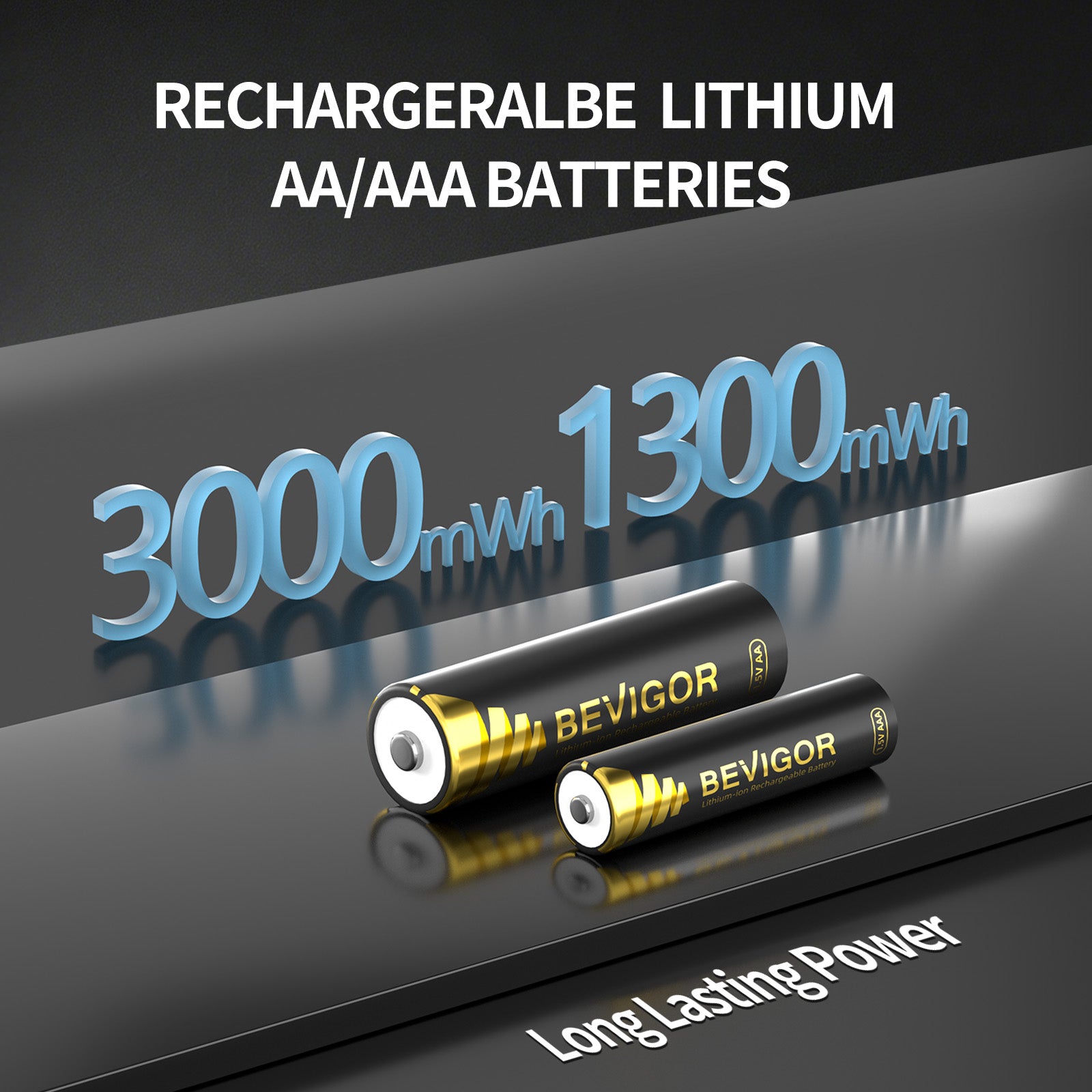 Ultimate 1.5V Lithium AA AAA Rechargeable Battery Kit 10-Bay Smart Case