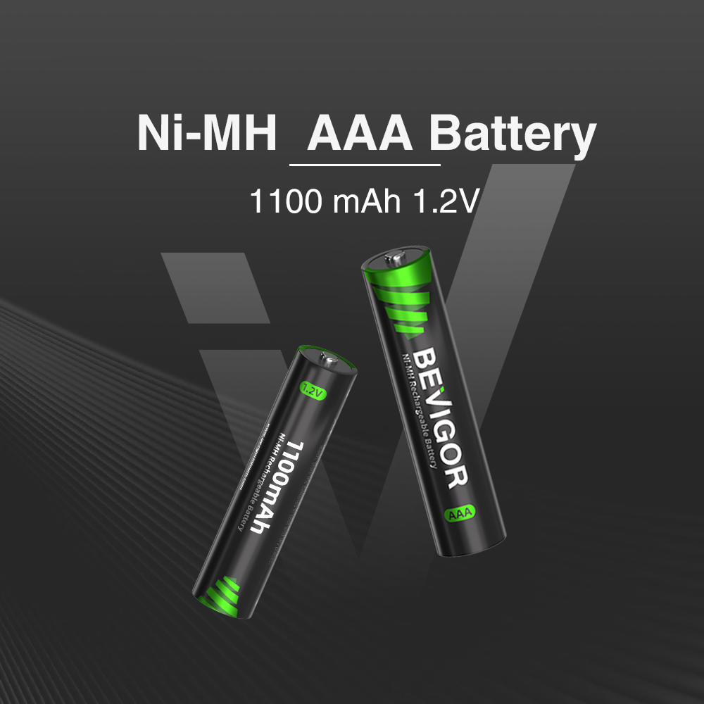 bevigor nimh rechargeable aaa batteries 1100mAh 1.2V