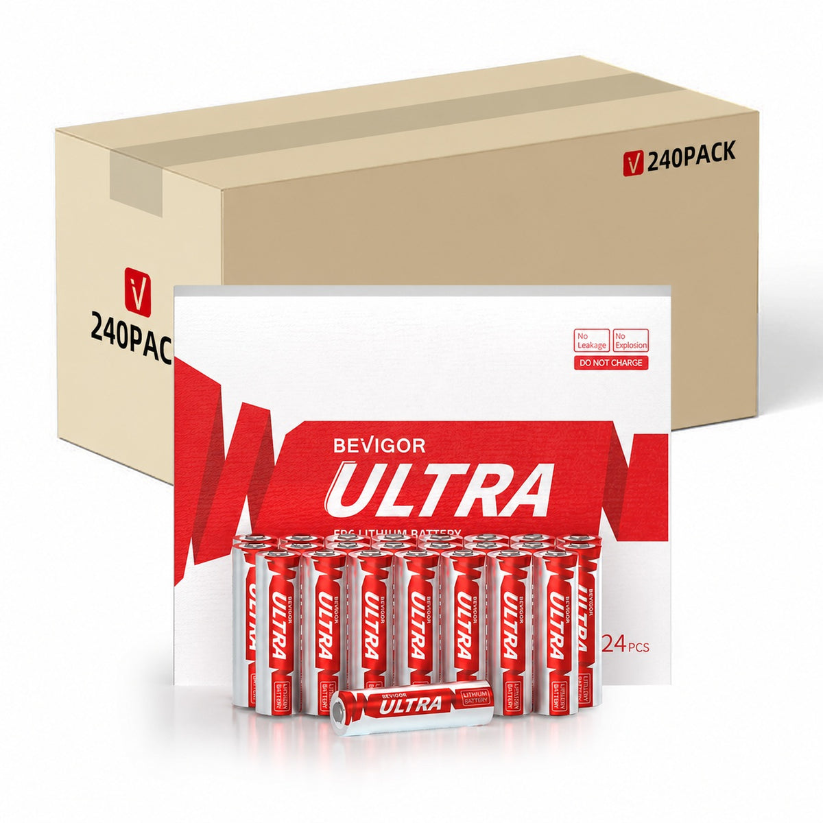 3500mAh Ultra AA Lithium Batteries Bulk Pack