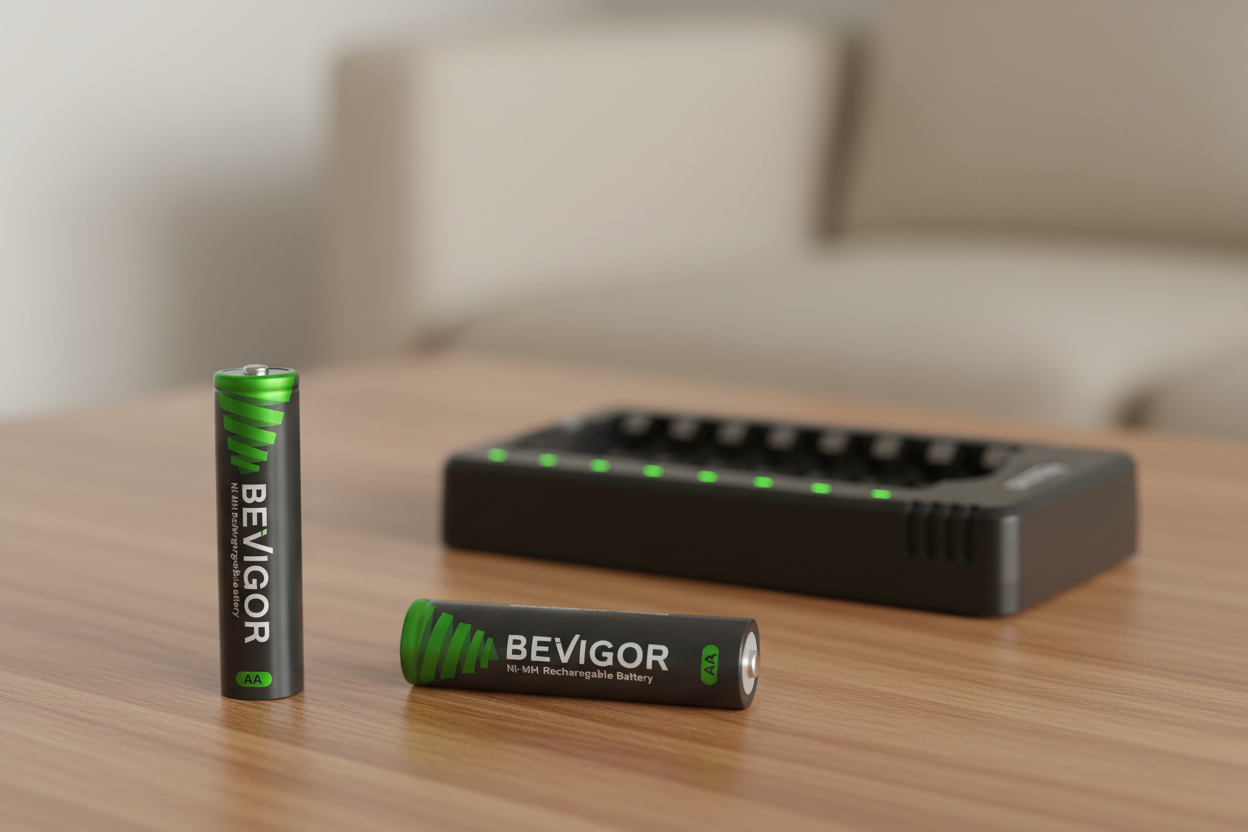 BEVIGOR AA AAA Batteries with Charger
