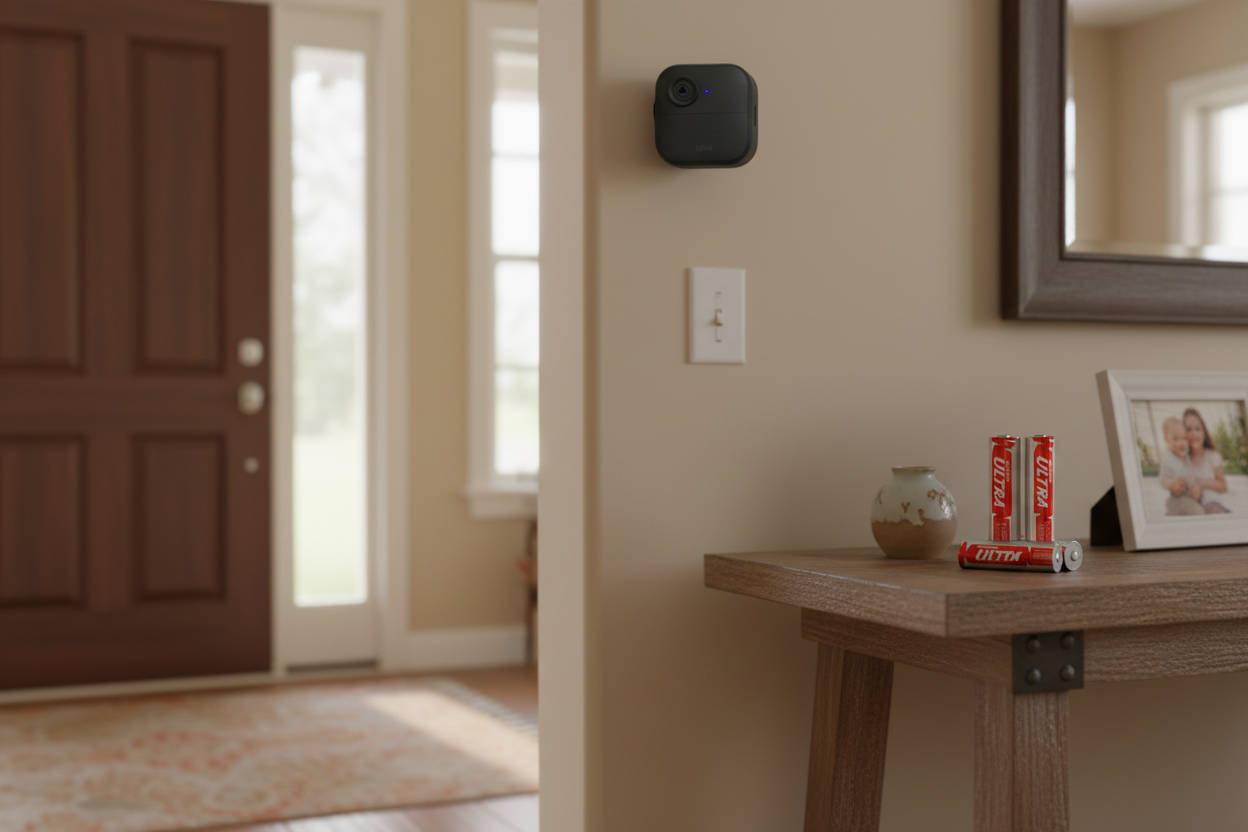 Blink Camera and BEVIGOR Battery in Same Scene