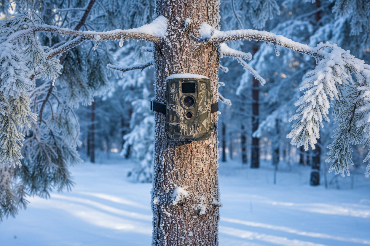 Winter scene trail camera for hunting bevigor aa lithium battery cold weather