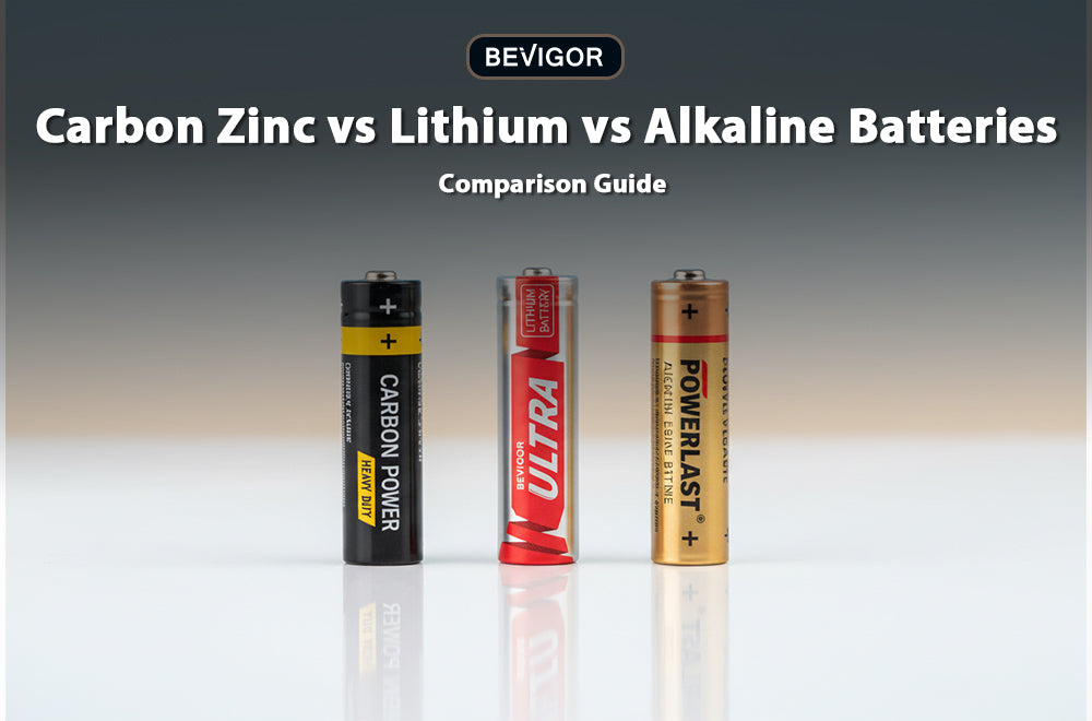 Carbon Zinc, Lithium, Alkaline Batteries