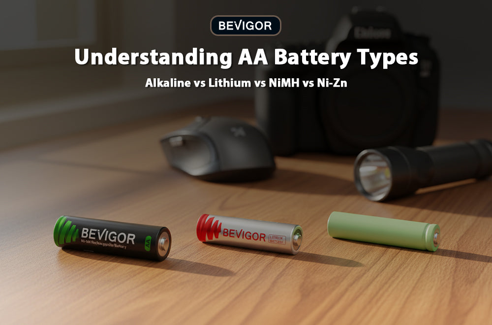 Understanding AA Battery Types: Alkaline vs Lithium vs NiMH vs Ni-Zn