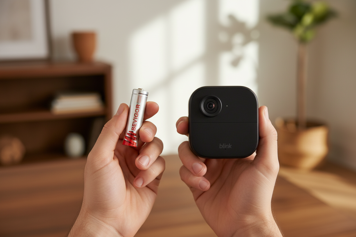 Blink Camera and a bevigor battery