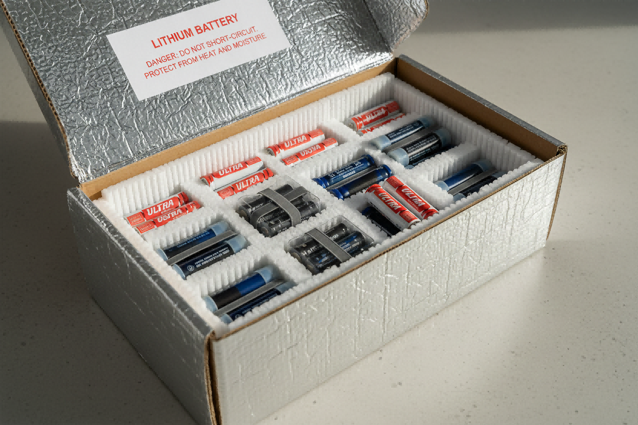 Lithium Batteries in an Insulated box
