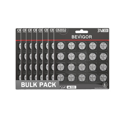 High Capacity CR2032 Battery Bulk Pack