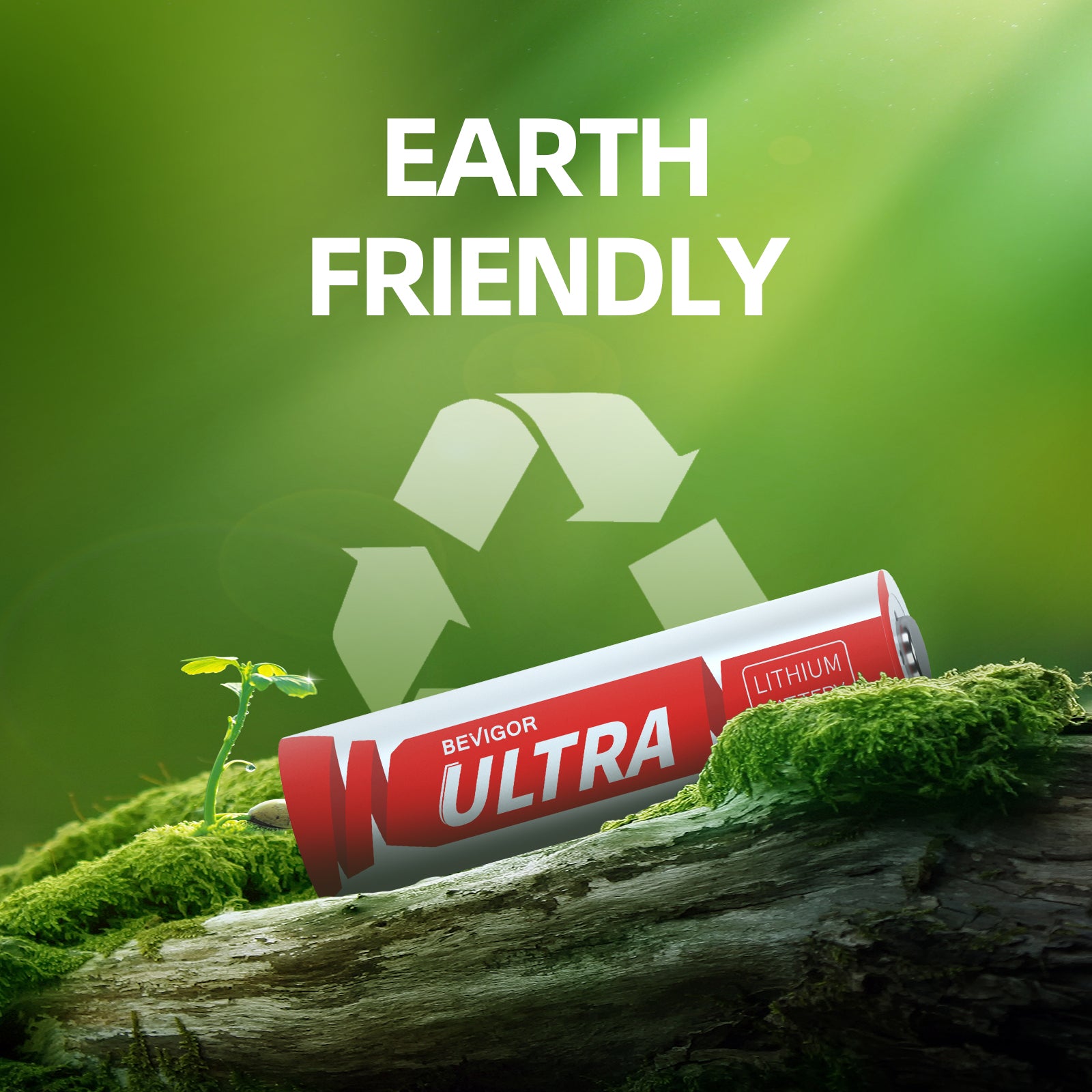 3500 mAh AA Lithium Battery Earth Friendly