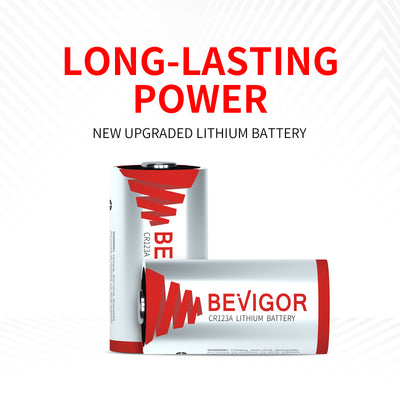 BEVIGOR CR123A 3V Lithium Batteries Long Lasting Power