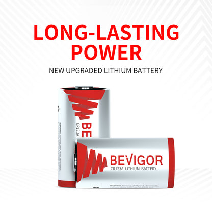 BEVIGOR CR123A 3V Lithium Batteries Long Lasting Power