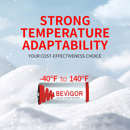 1500mAh Photo Battery 123 Battery Work Well in Extreme Temperatures