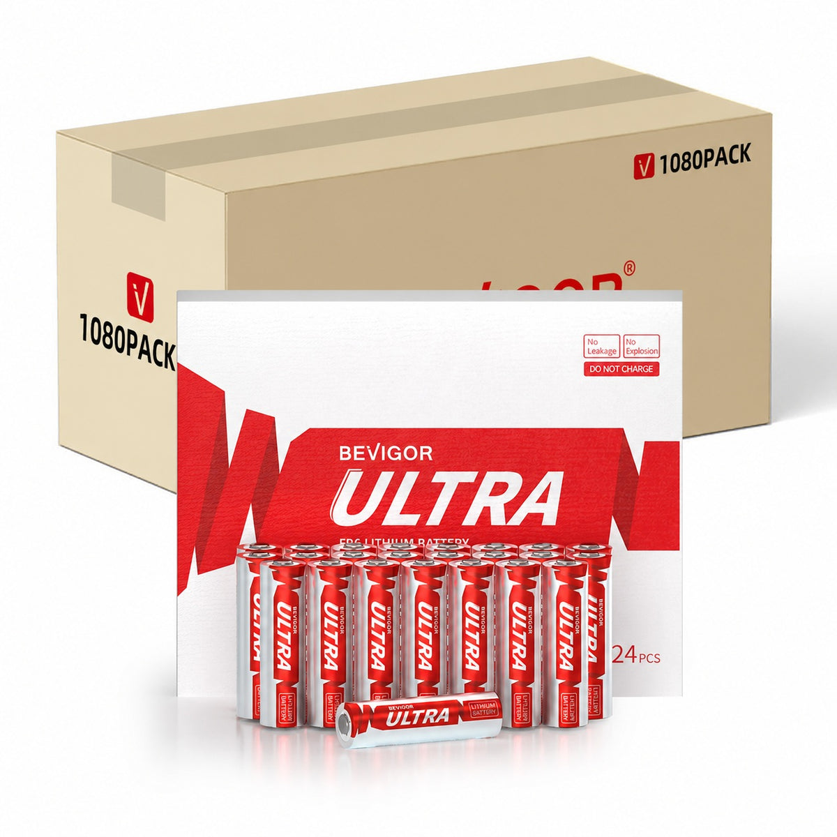 3500mAh Ultra AA Lithium Batteries Bulk Pack