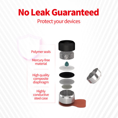 Long-Lasting 312 Battery No Leak Guaranted