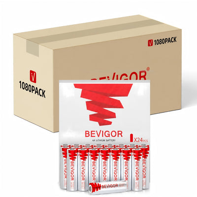 bevigor aa lithium batteries 1080 pack