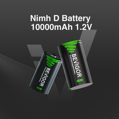 nimh rechargeable d battery 10000mAh 1.2v